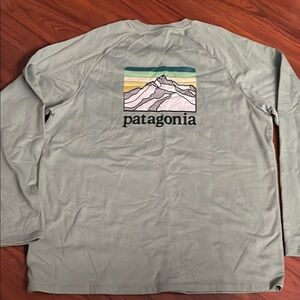 New Patagonia Green Long Sleeve organic cotton shirt sz XXL